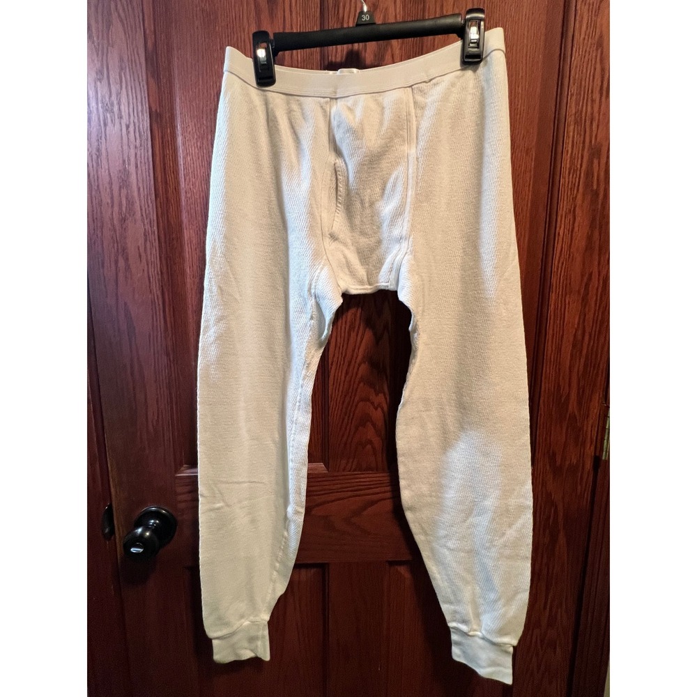 Rock Face Mens Thermal Underwear Bottoms Large Cotton Waffle Knit Made in USA